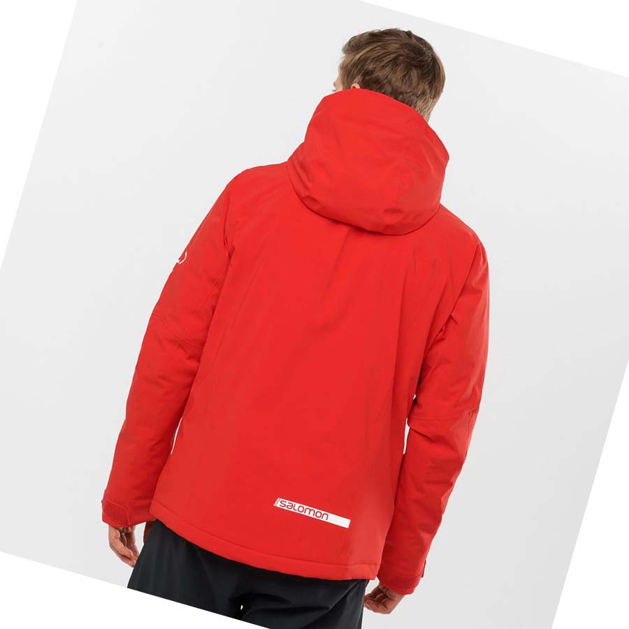 Chaquetas De Esquí Salomon HIGHLAND Hombre Rojos | MX 3344FDN